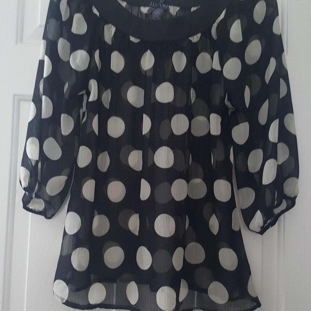 “SOLD” Forever 21 Polka Dot Blouse